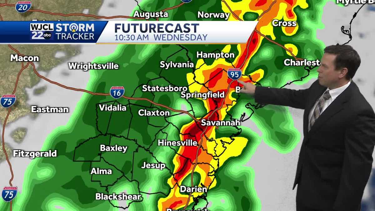 Warm today and mainly dry, but rain and gusty winds by tomorrow