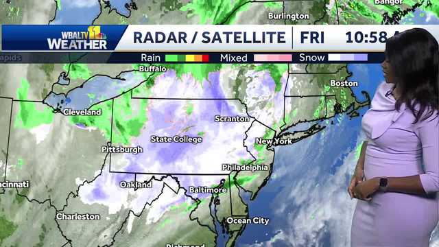 Maryland weather: Snow turns to rain, weekend to be chilly