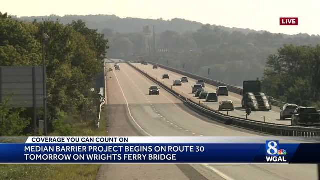 Median barrier project on Route 30 bridge - Vimarsana News