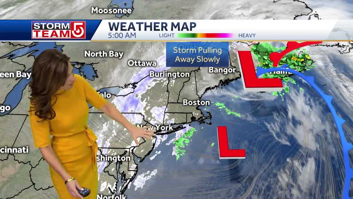 Video: Snow showers linger this morning