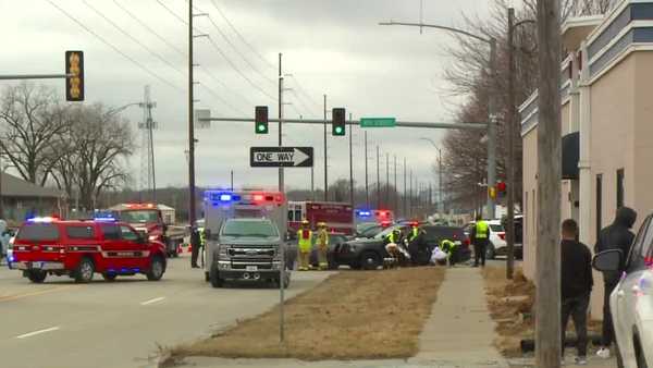 5 dogs found in vehicle involved in police chase and crash in west des moines