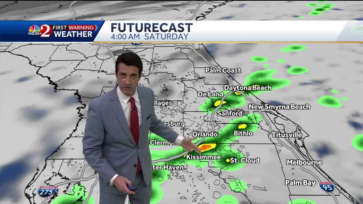 A few overnight storms the cooler this weekend.