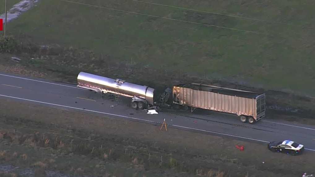 FHP: Fatal crash in Osceola County involving 2 semitrucks