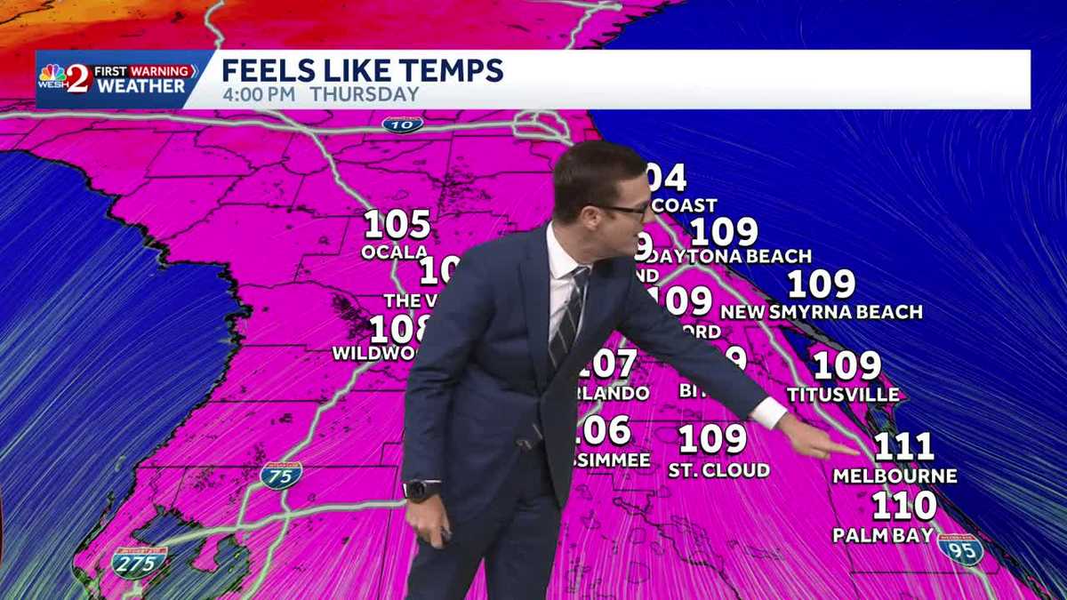 Heat advisories issued as heat index climbs to 110°