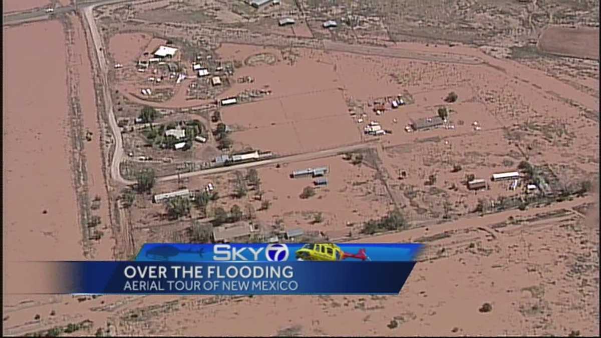 Sky 7 view of NM flooding damage