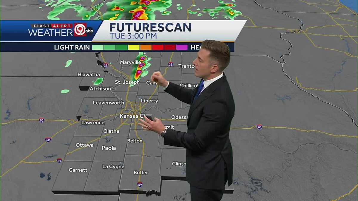 KANSAS CITY WEATHER: Risk of scattered severe thunderstorms starting ...