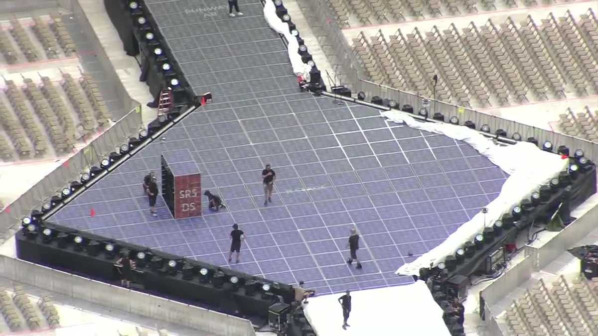 Aerial View of Arrowhead Stadium before , Stock Video