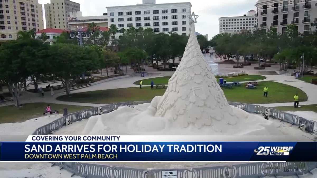West Palm Beach Christmas preparations for Sandi Tree underway