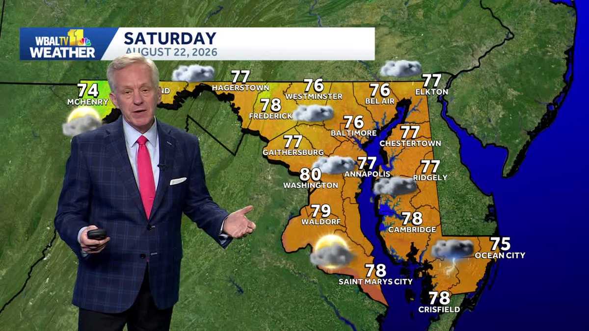 Impact weather: Light rain over Baltimore area