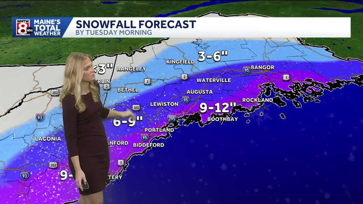 A beautiful Sunday before snow moves into Maine on Monday
