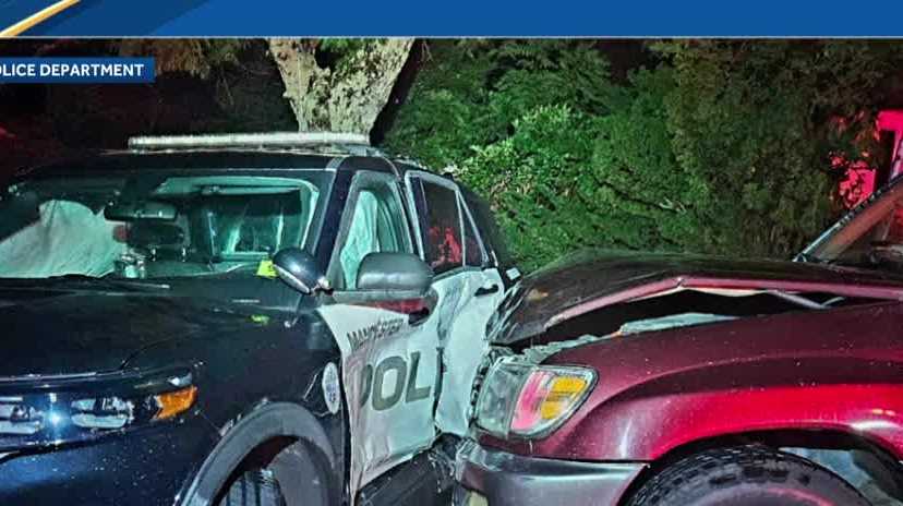 New Hampshire driver accused of crashing into police cruiser