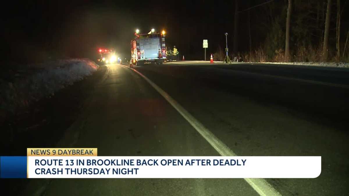 Deadly crash in Brookline, New Hampshire leads to road closure