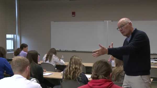 former cbs news anchor harry smith fosters curiosity in students at central college