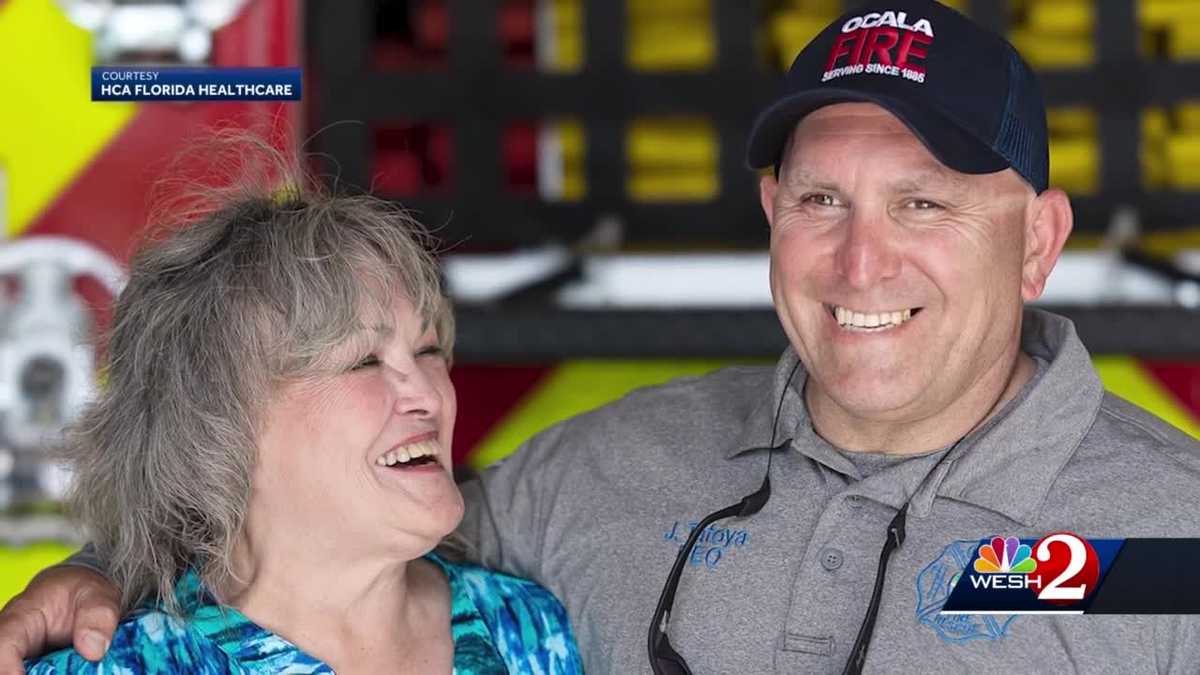 Florida firefighter saves mother suffering stroke