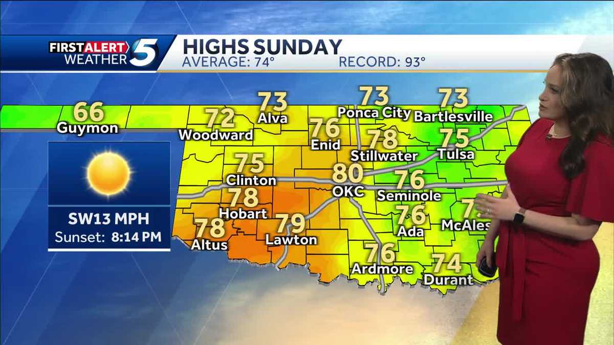 FORECAST: Low storm chance this afternoon - KOCO