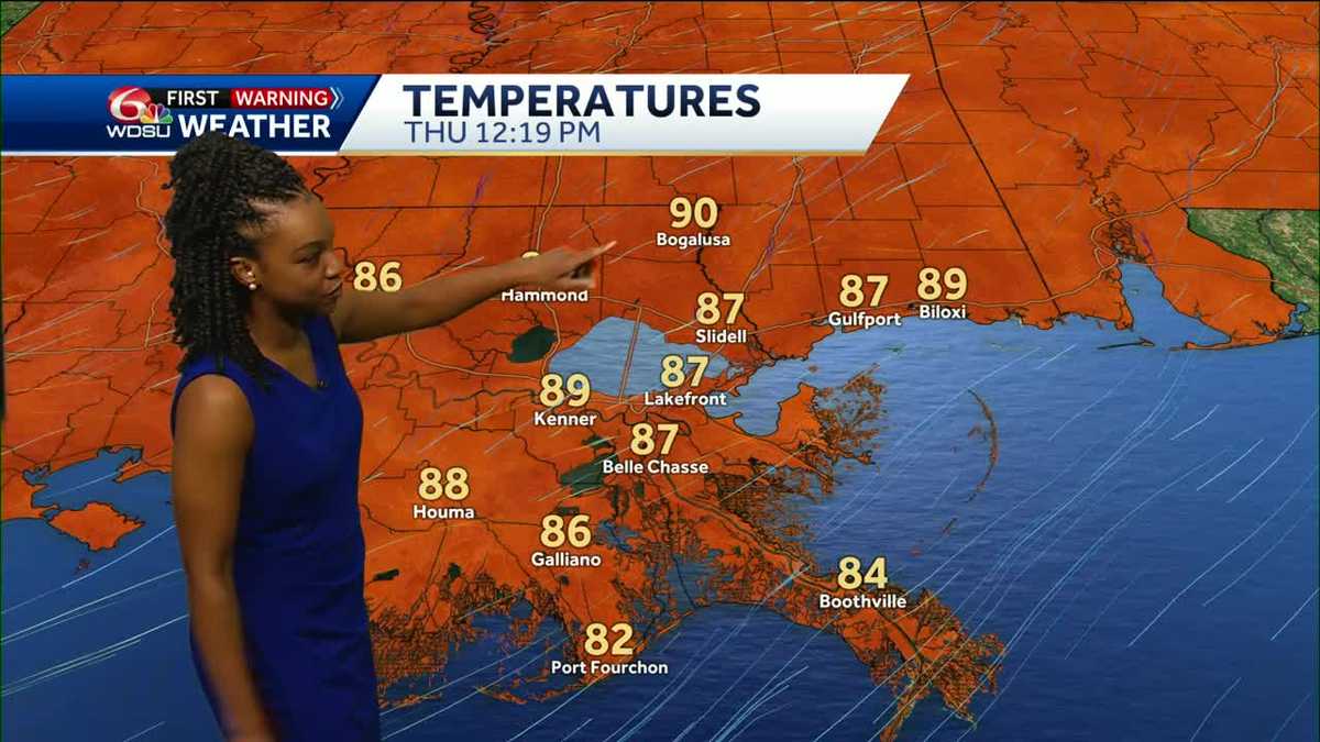The hot and dry streak is here in your New Orleans forecast
