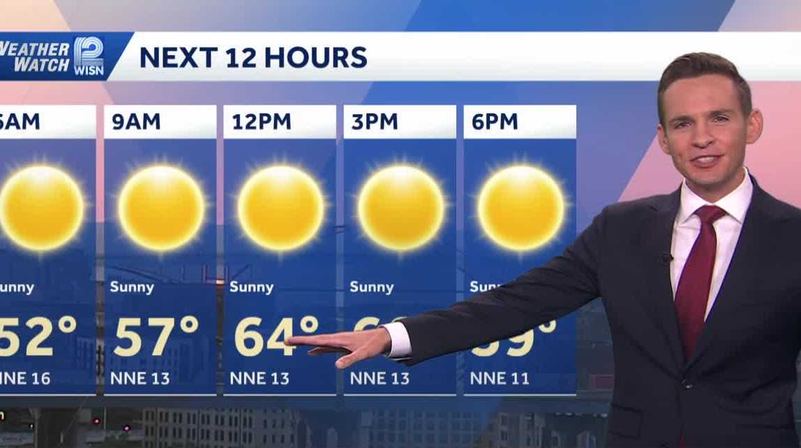 Sunny, dry stretch for southeast Wisconsin