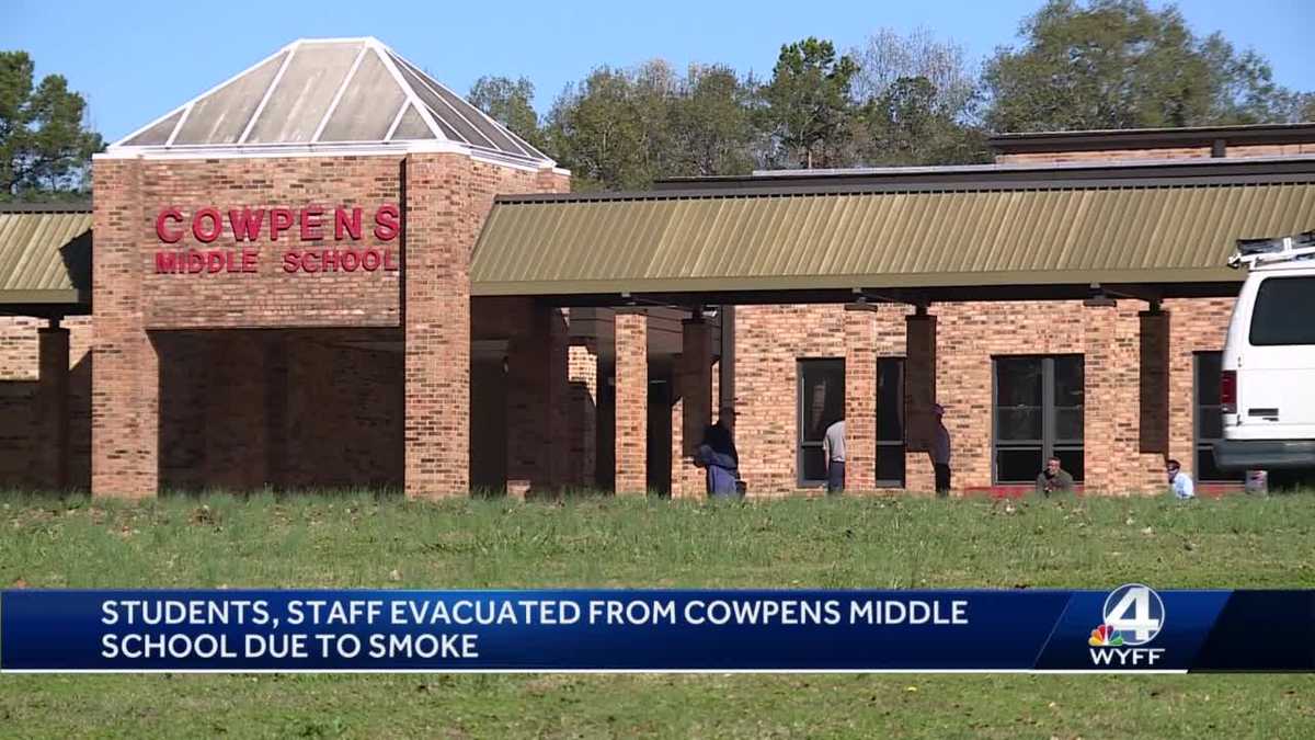 Students, staff evacuated from Cowpens Middle School due to overheated