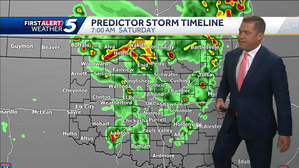 TIMELINE: Scattered storms expected across Oklahoma on Saturday morning