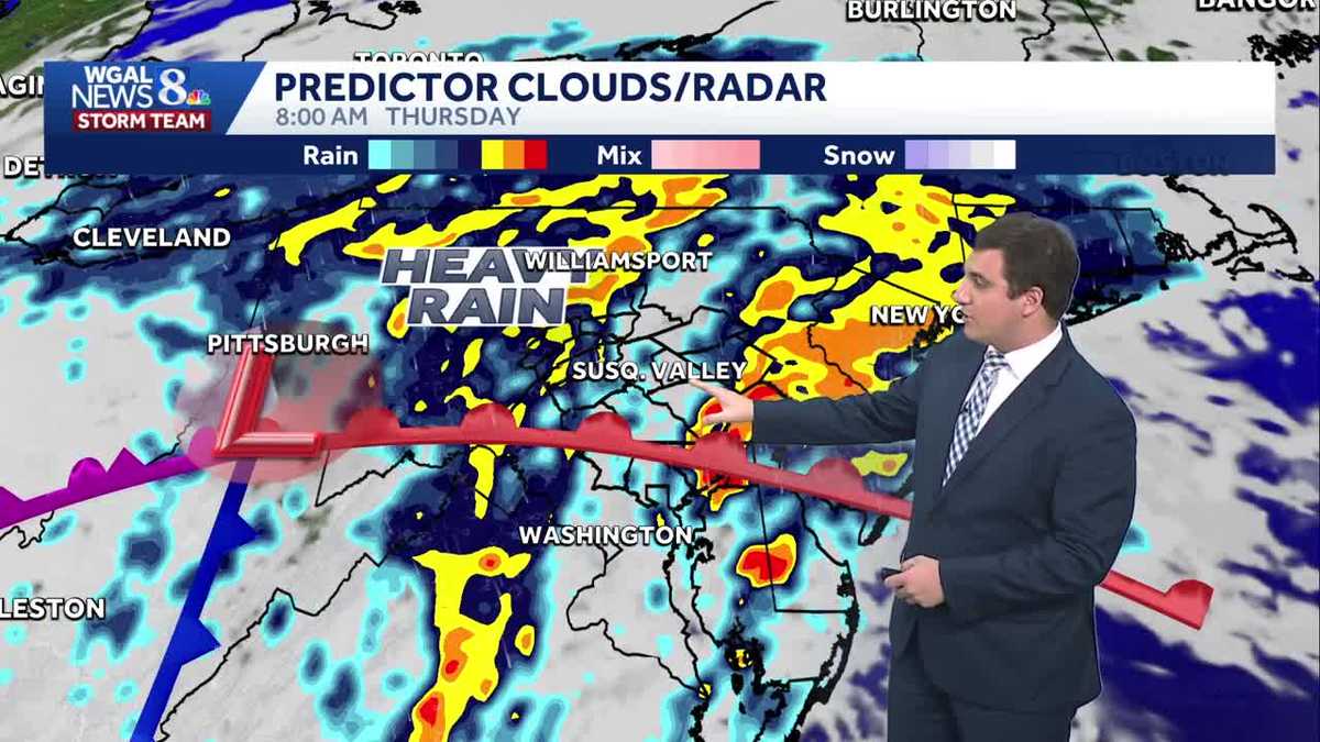 Showers Late Wednesday; Heavy Rain & Wind Thursday; Strong Gusts For ...