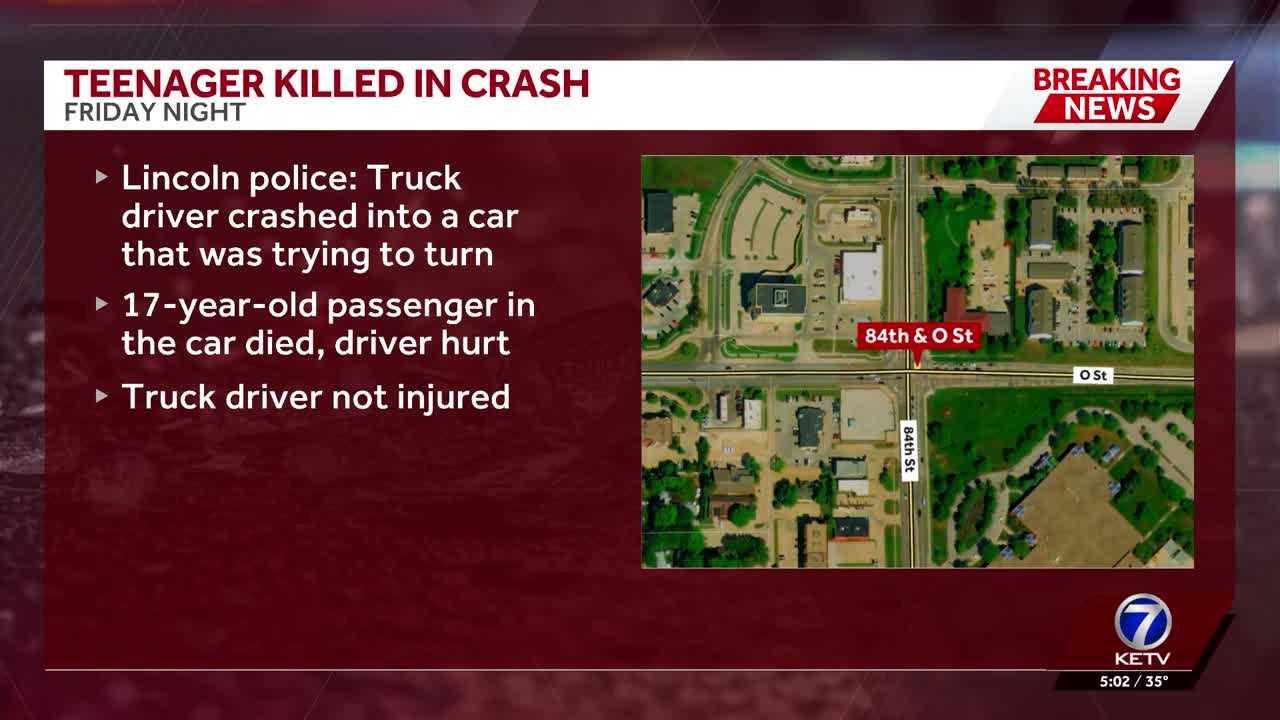 Teenager killed in late-night crash in Lincoln