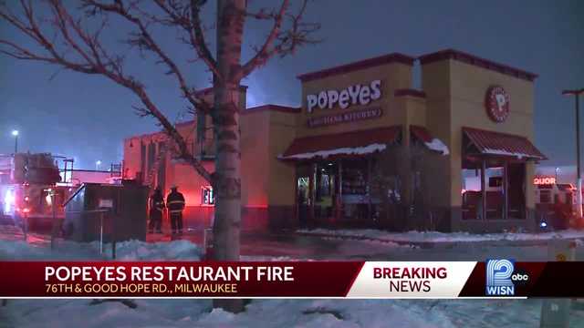 Smoke billows from MKE Popeyes Restaurant - Vimarsana News