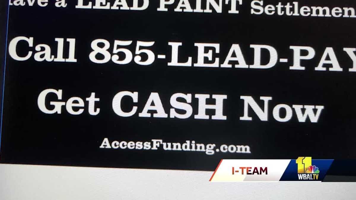 AG's lawsuit Firm targeted lead paint poisoning victims in Baltimore