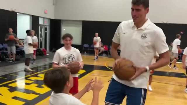 Former Hawkeye Luka Garza looks ahead to his youth basketball camps in Iowa