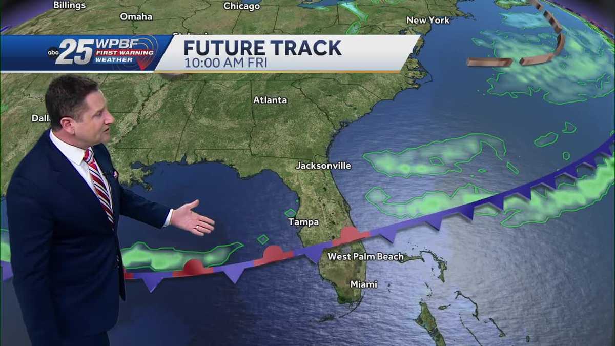 Slight rain chances for the end of the workweek
