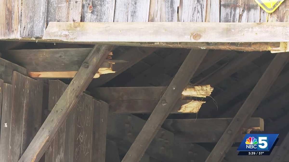 Rutland County covered bridge damaged by town work vehicle