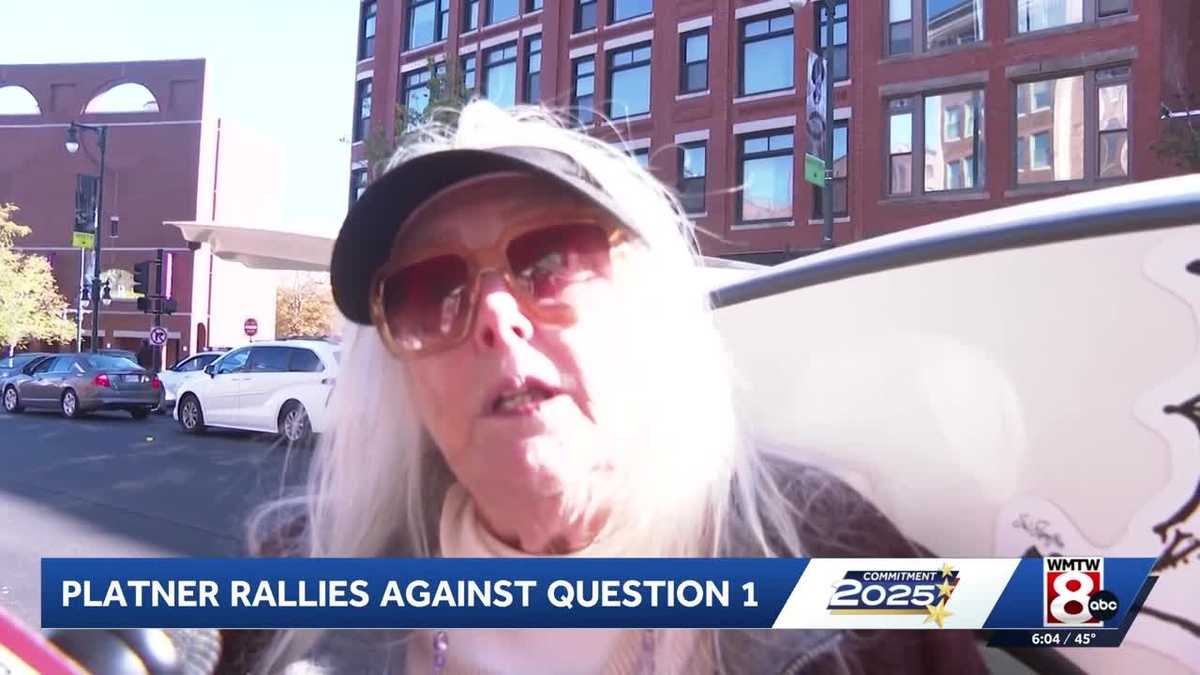 Graham Platner rallies against Question 1 in Portland