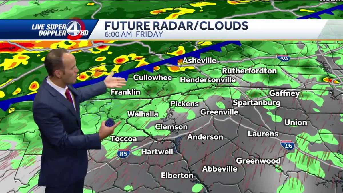 Greenville Scattered storms tonight, Thursday