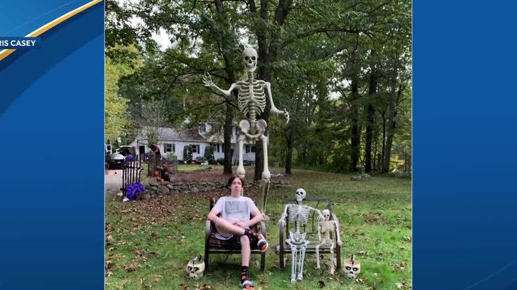 Halloween display in Londonderry part of Skeletons for St. Jude fundraiser