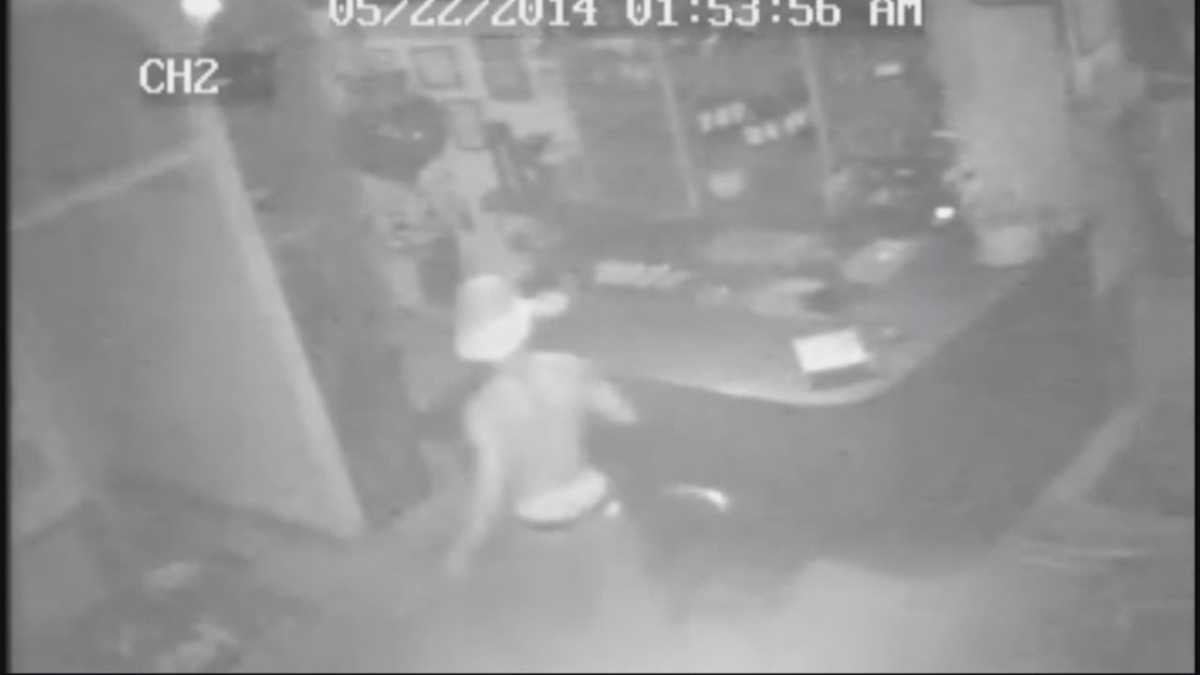 Massachusetts police search for man caught on tape vandalizing restaurant