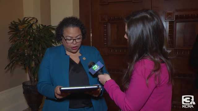 Video: Mia Bonta won't answer questions about conflict of interest issue - Vimarsana News