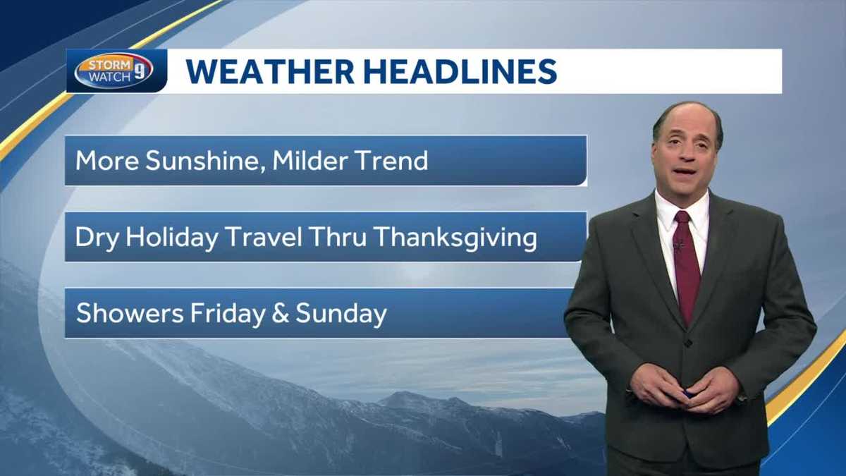 NH forecast video: Weather looks dry for Thanksgiving