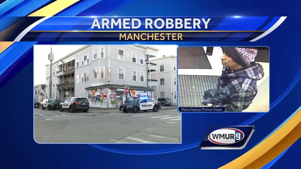 Manchester police search for man accused of robbing convenience store