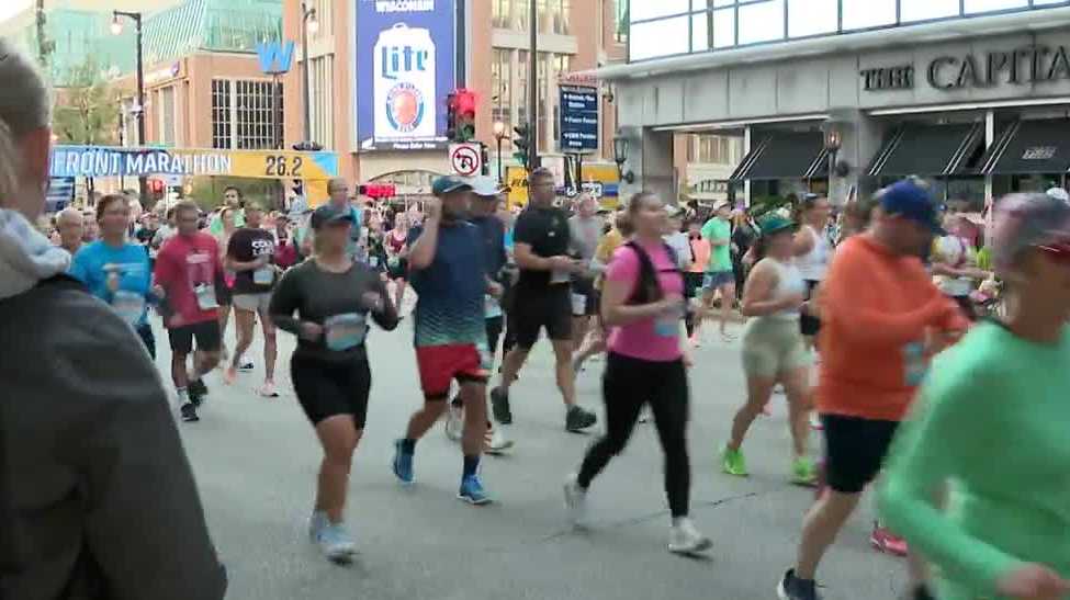 Thousands of runners take on Milwaukee Lakefront Marathon