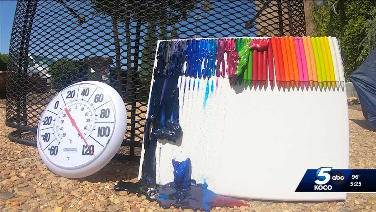 Fun for Kids: How melted crayons can teach children about Oklahoma's summer heat