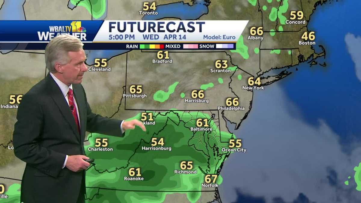 Afternoon showers to pop up Wednesday