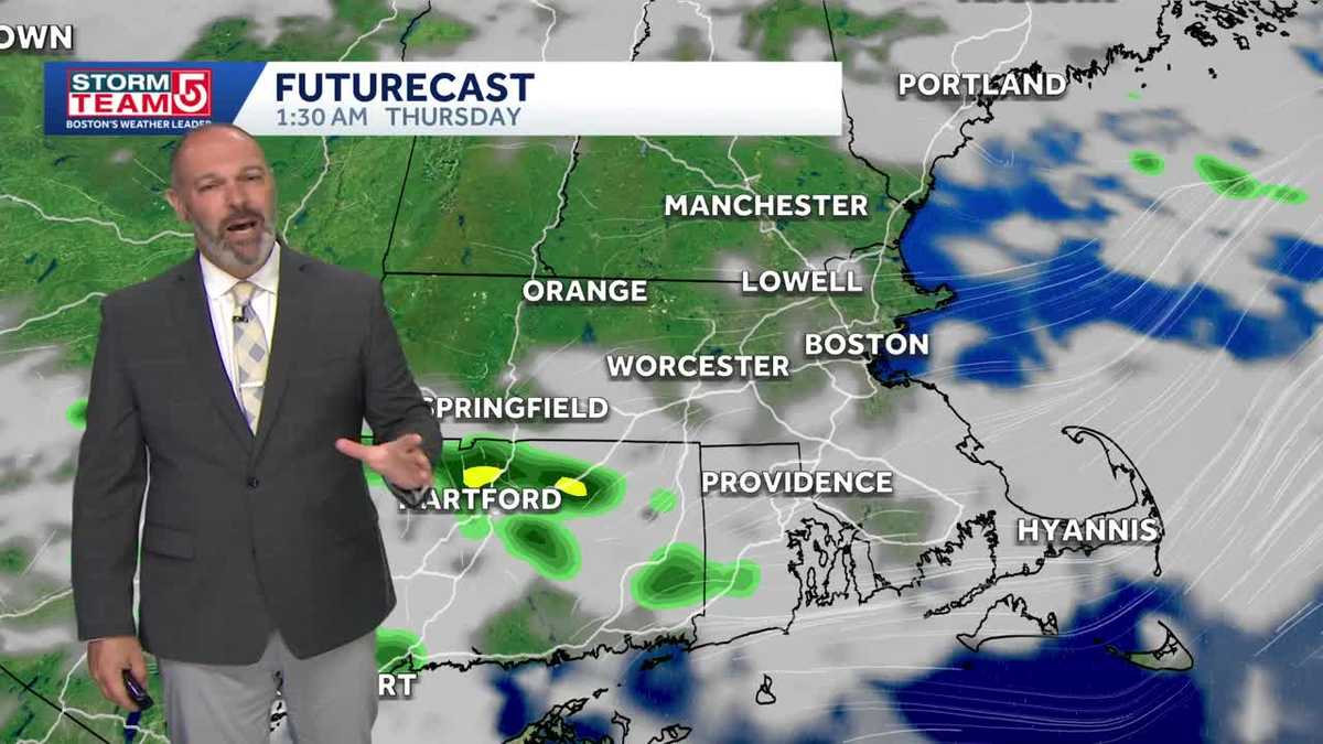 Chance of storms, scattered showers Thursday