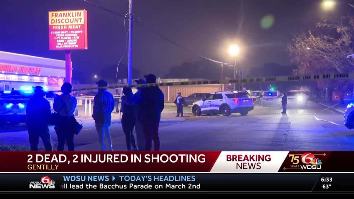 One dead, two injured after shooting in Gentilly