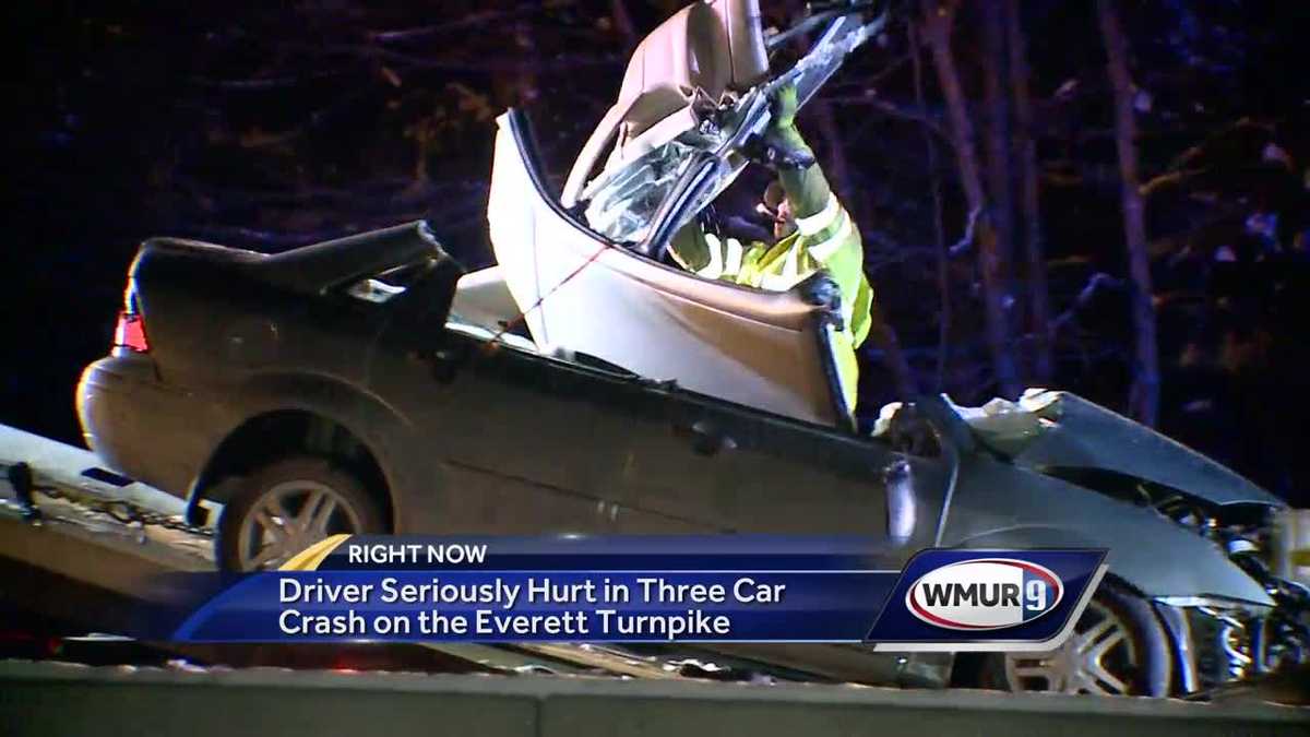 Driver Seriously Hurt In 3 Car Crash On Everett Turnpike