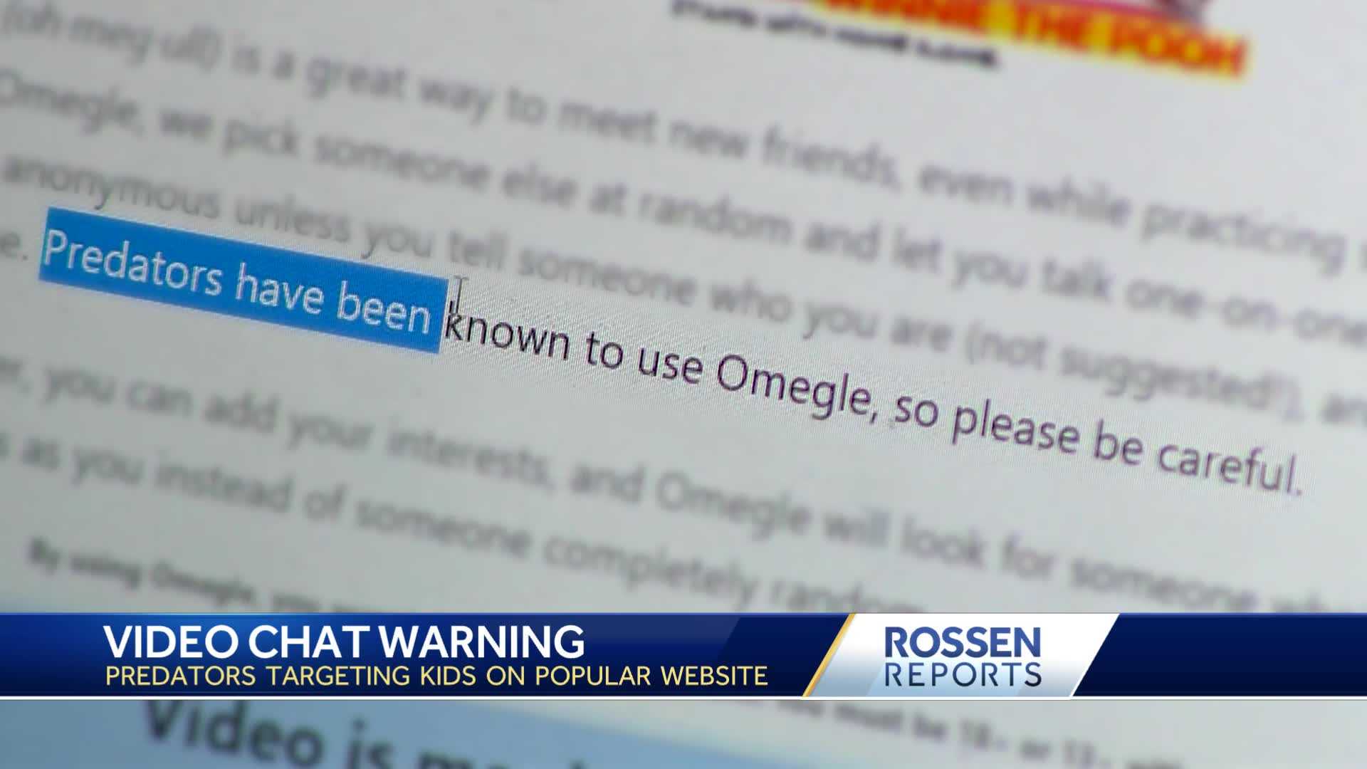 Rossen Reports Predators targeting kids on chat website Omegle