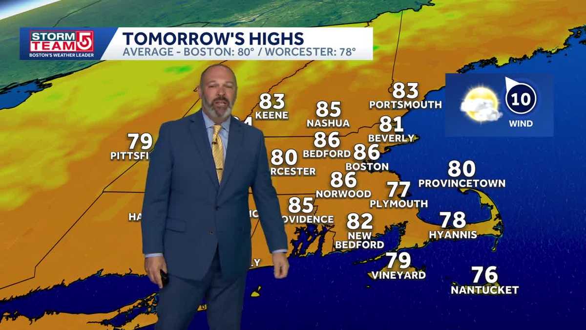  Spot shower Tuesday, storms Thursday