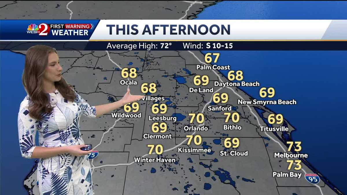 Orlando forecast: Cool start with temps rising