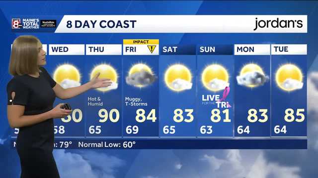 Cooler with patchy fog possible tonight