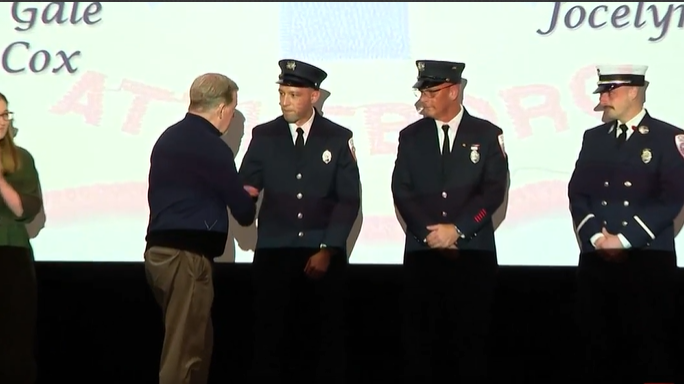 Attleboro first responders honored, reunited with people they saved