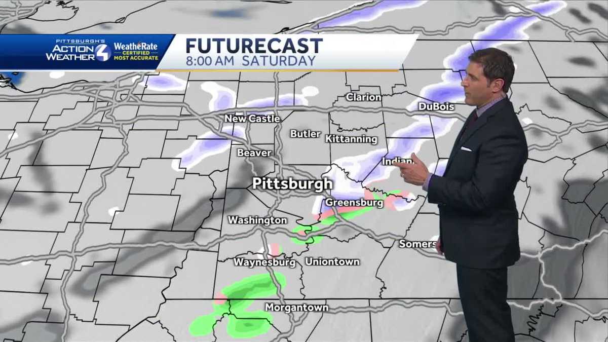 Rain, snow showers into Saturday