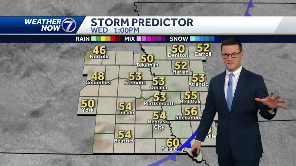 Becoming breezy, getting cooler Wednesday